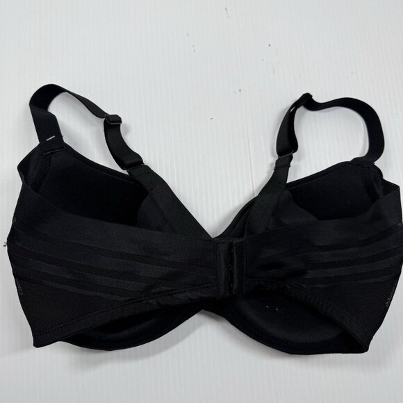 Felina Marvelous Black T-Shirt Bra Side Smoothing Underwire 34DD Seamless - Picture 6 of 8